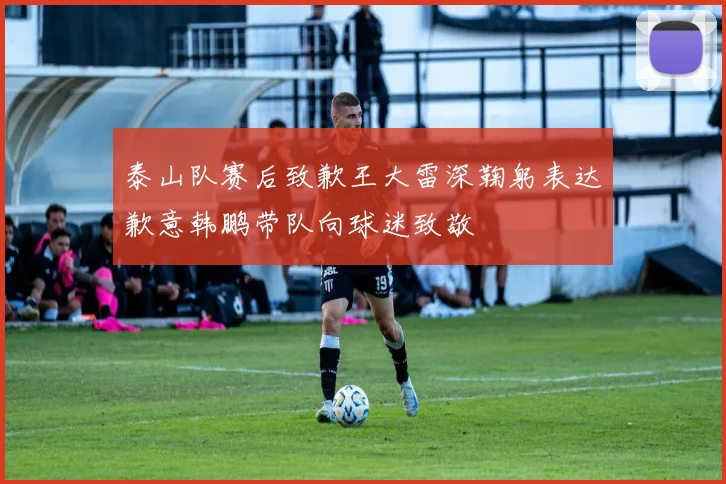 泰山队赛后致歉王大雷深鞠躬表达歉意韩鹏带队向球迷致敬